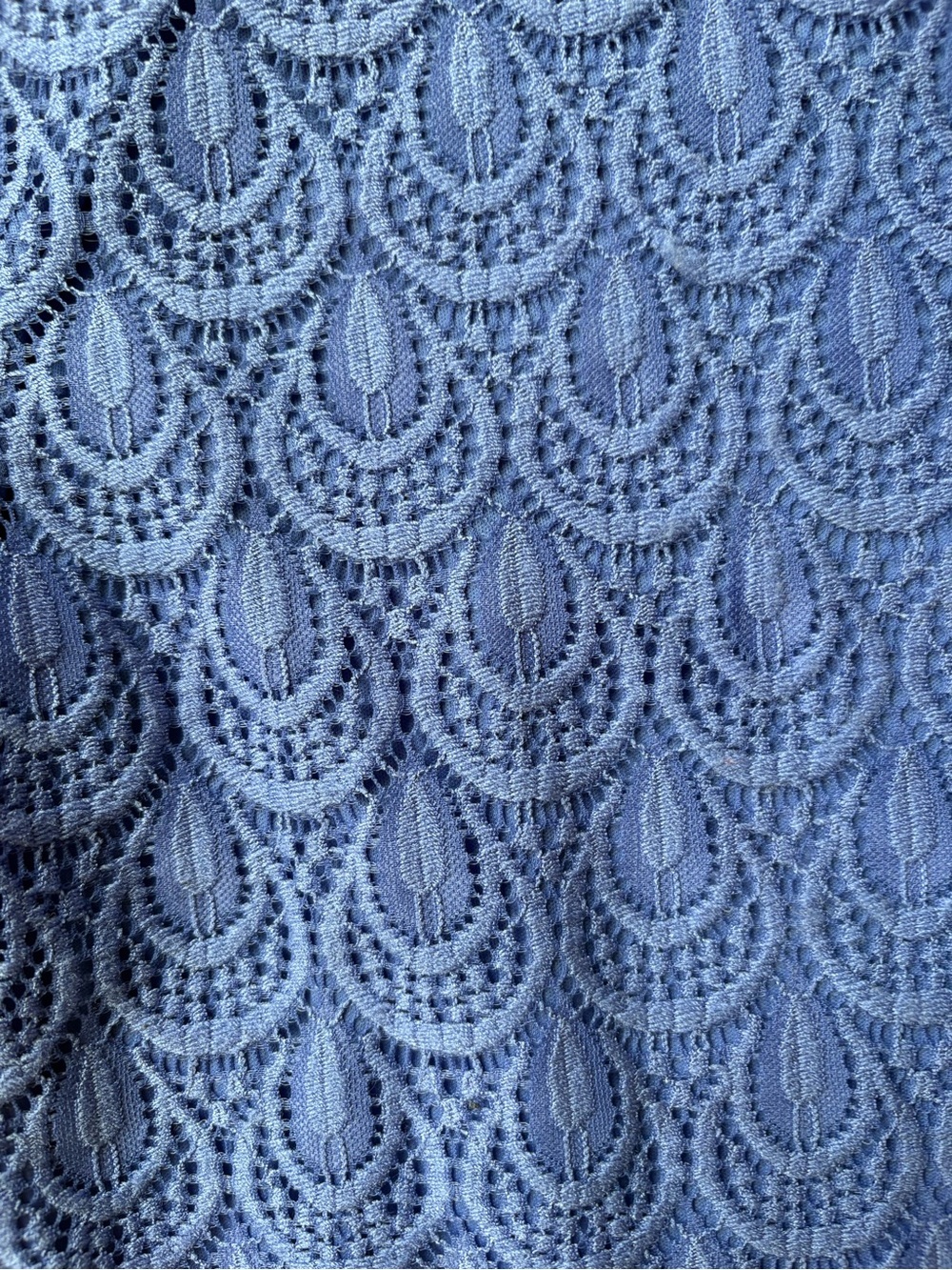 TanJay periwinkle Blue Lace Midi Dress 10p - Picture 5 of 9